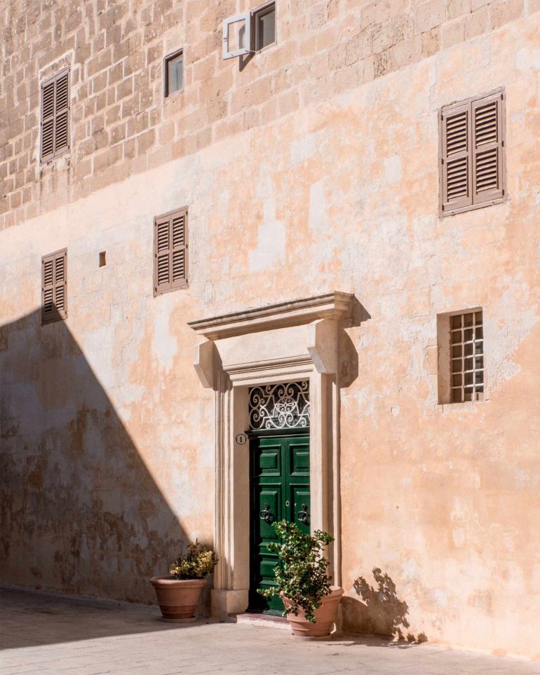 A beautiful door in the Mdina, Malta