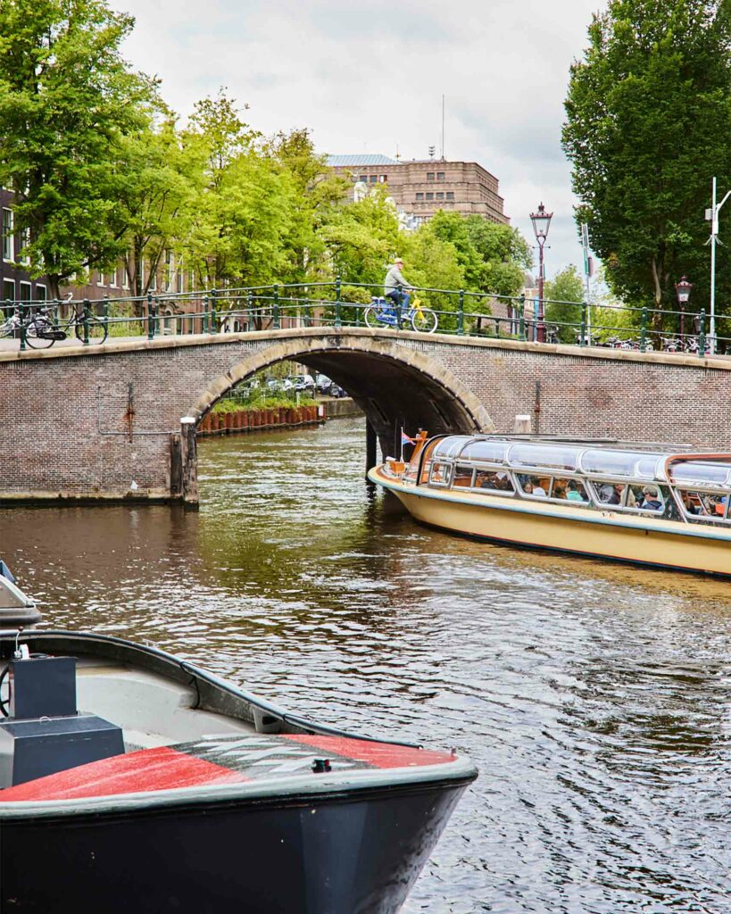 A canal in Amsterdam, The Netherlands