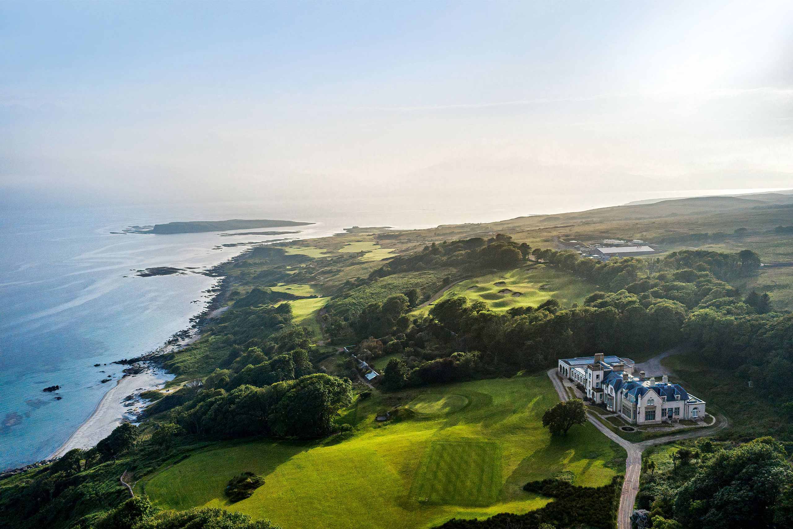 Exterior view of Ardfin nestled into the natural landscape.