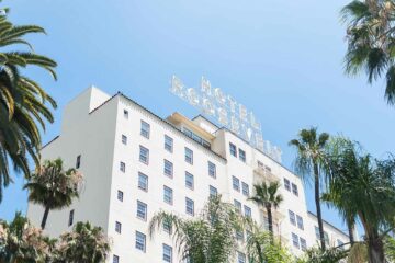 Exterior of The Hollywood Roosevelt, Los Angeles, California, USA