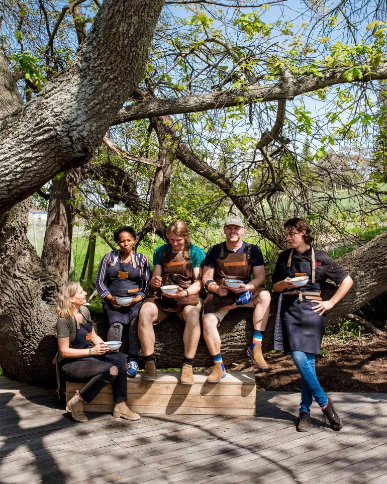 The team at VUUR Restaurant, Western Cape, South Africa