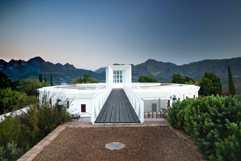 The view from Vergelegen Wine Estate, Western Cape, South Africa