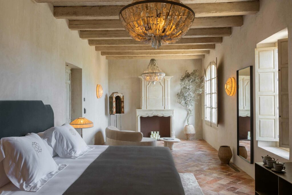 A bedroom at Son Vell, Menorca, Spain. Part of Vestige Collection