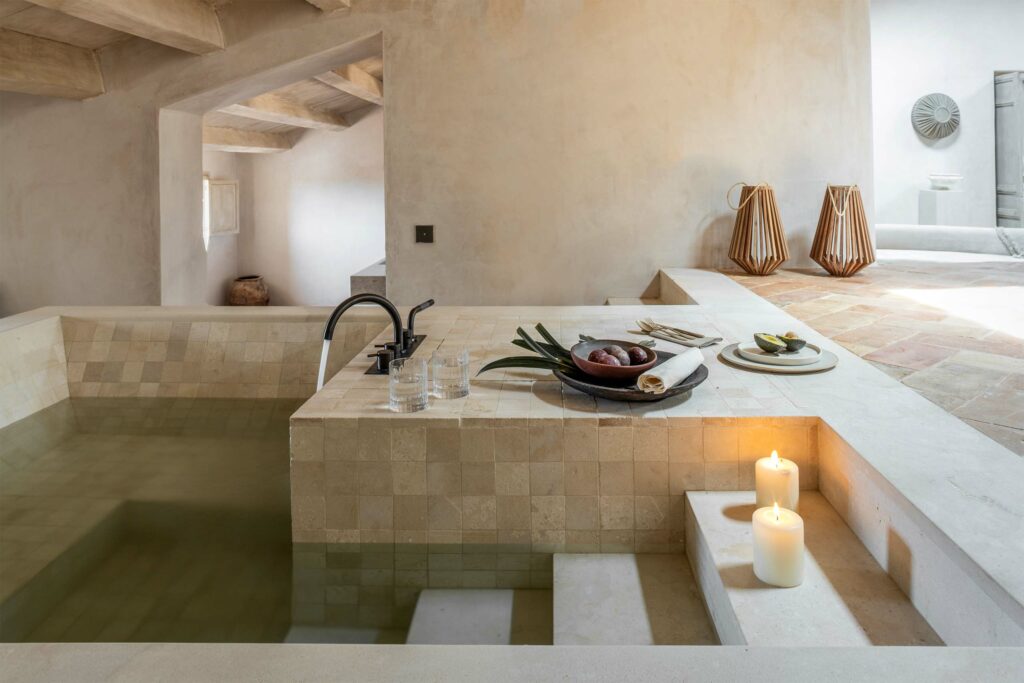The spa at Son Vell, Menorca, Spain. Part of Vestige Collection