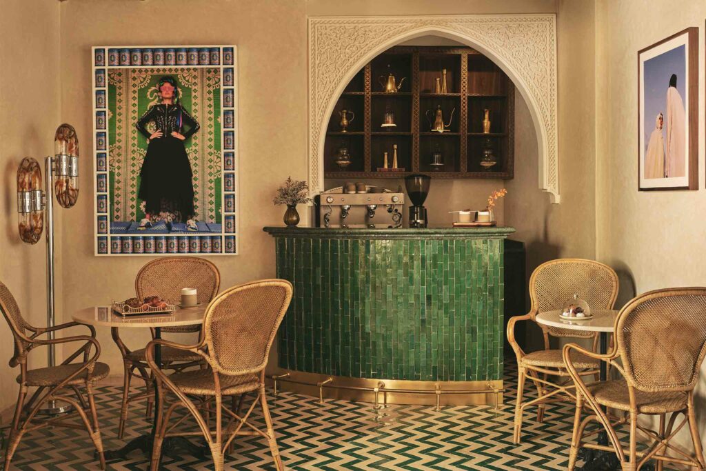Bar at IZZA Marrakech, Morocco
