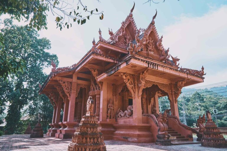 Snake Stone Temple temple in Koh Samui, Thailand.