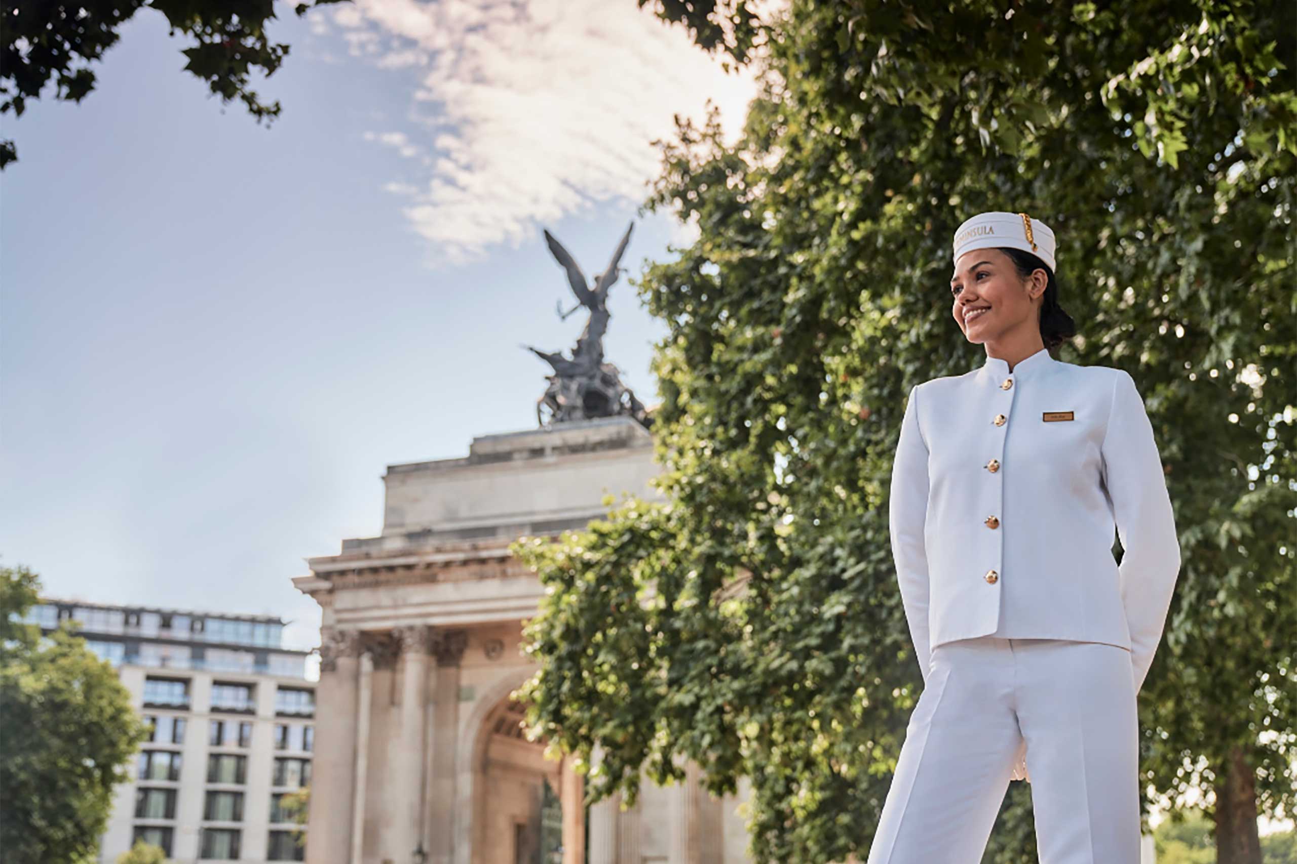 The Peninsula porter outside Wellington Arch – The Peninsula London