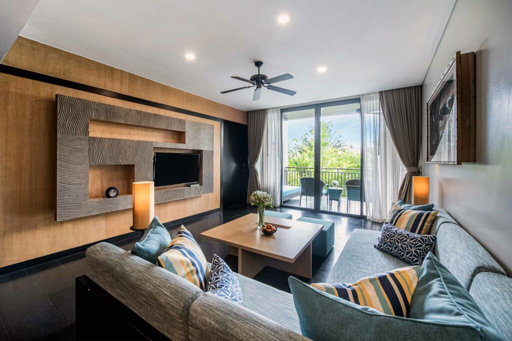 A suite at the Avani + Mai Khao Phuket Suites, Phuket, Thailand