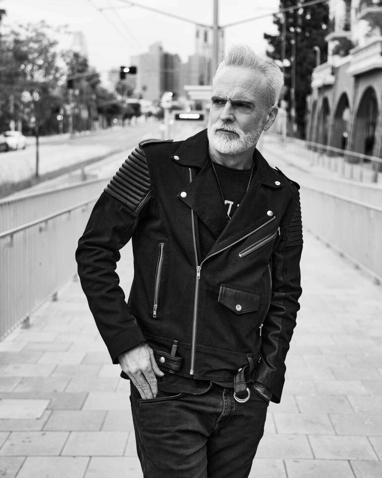 Dax Savage walking the streets of LA.