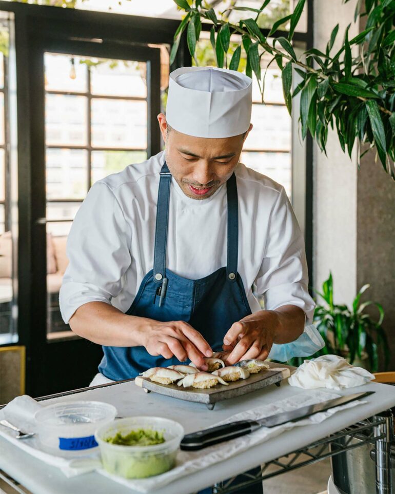 Chef Frankie at Saishin, NYC, USA