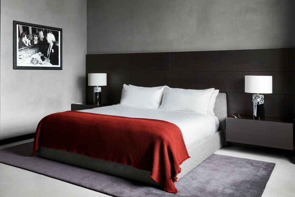Bedroom of the Poliform Penthouse at the Gansevoort Meatpacking NYC, NYC, USA