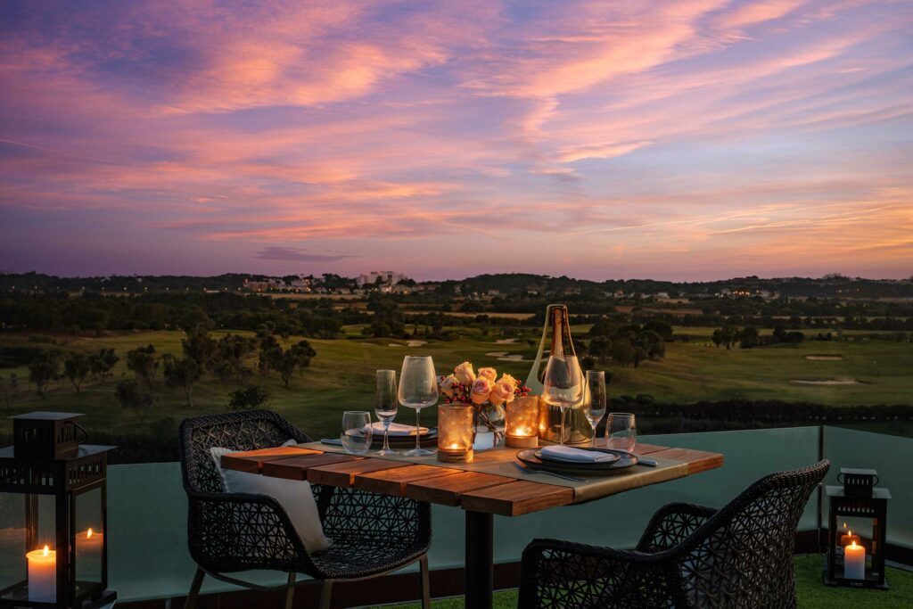 Outdoor dining in the Algarve, Portugal
