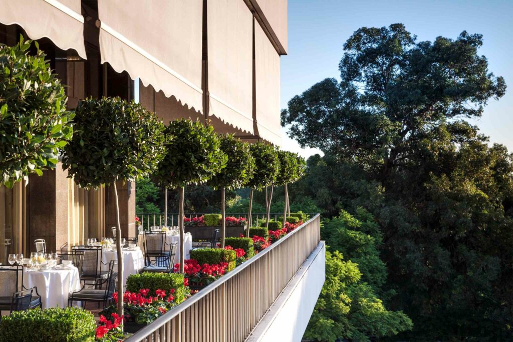 Outdoor dining in Portugal