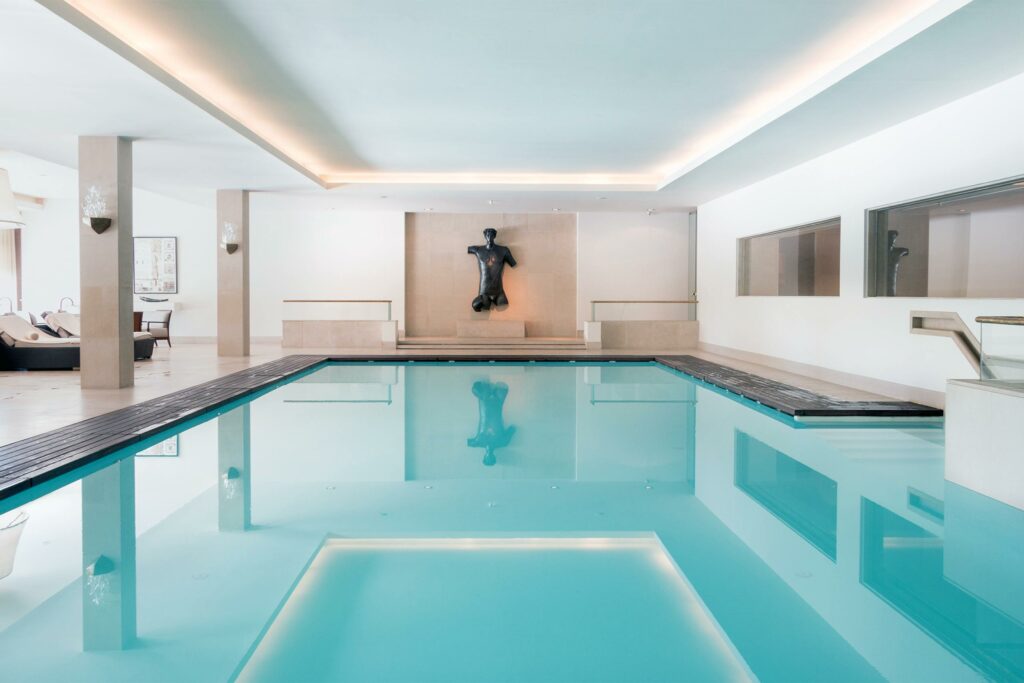 Indoor pool at the Four Seasons Hotel Ritz Lisbon, Lisbon, Portugal