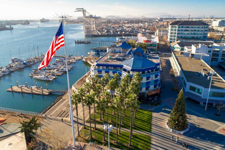 Jack London Square in Oakland, California, USA.