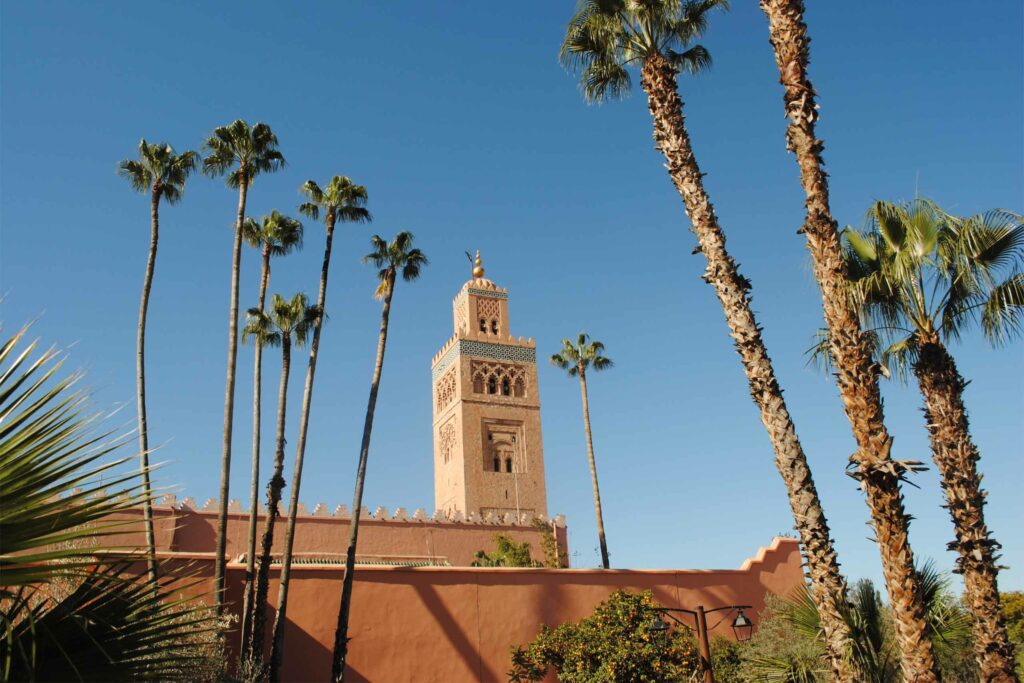 The Koutoubia Mosque in Marrakech, Morocco