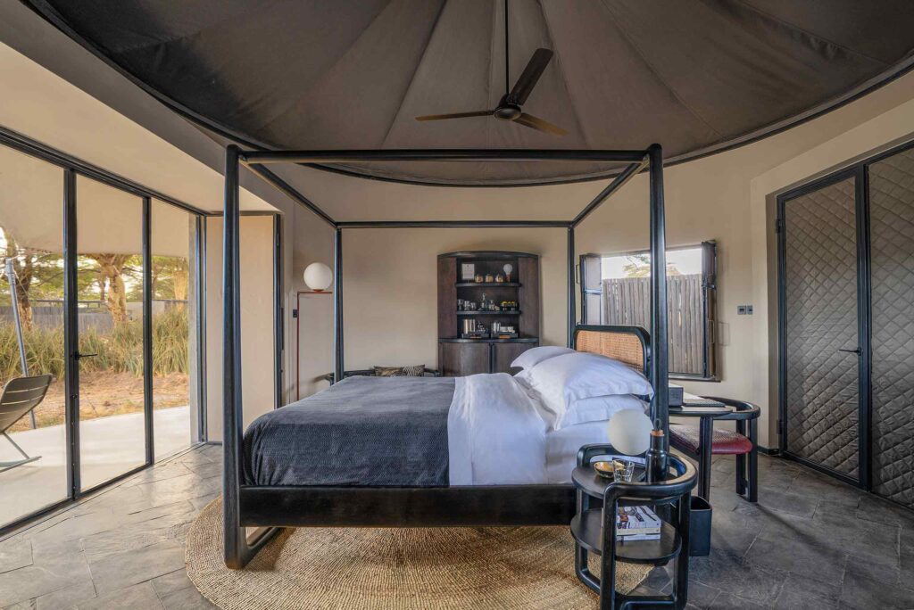 A bedroom at Angama Amboseli, Kimana Sanctuary, Kenya