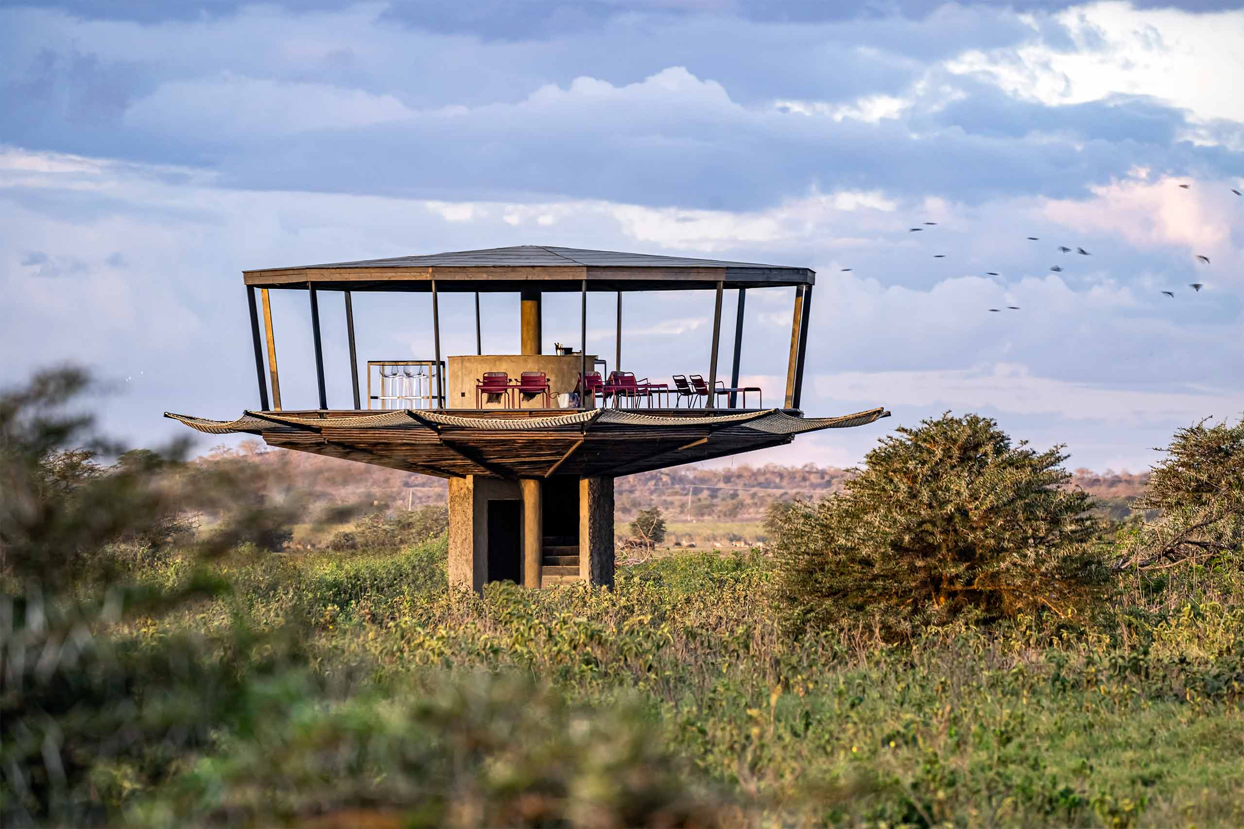 An outlook at Angama Amboseli, Kimana Sanctuary, Kenya