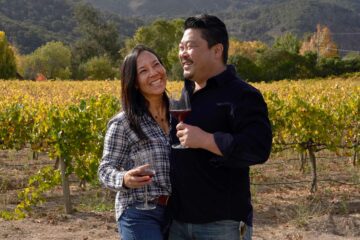 Gregory & Madigan Ahn, owners of Folktale Winery in Monterey County, California, USA