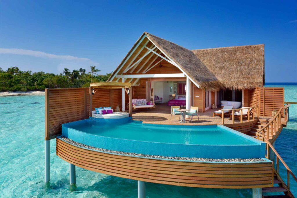 An overwater pool villa at Milaidhoo, The Maldives