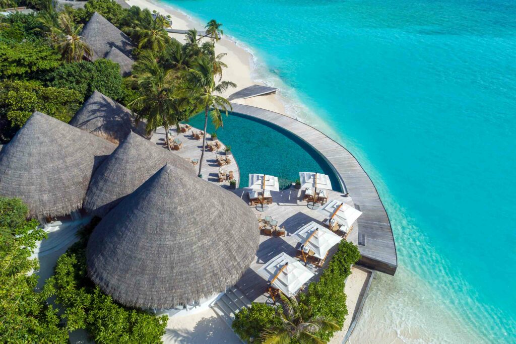 Ocean restaurant in the Maldives