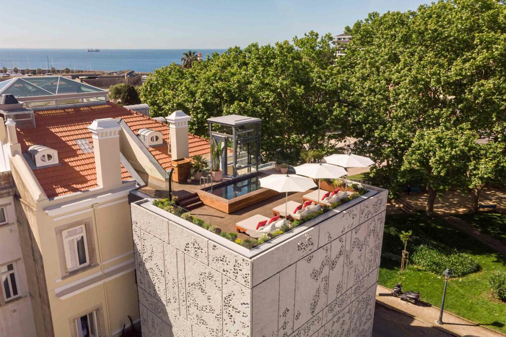 Aerial view of Artsy Cascais, Cascais, Portugal