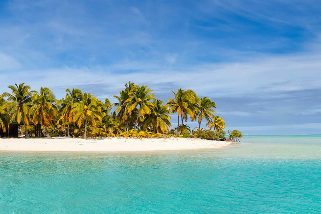 A beach in the Cook Islands.