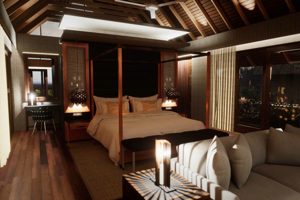A bedroom at Kotiyagala, Sri Lanka, one of 2024's most exciting new resorts