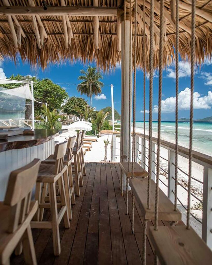 Johnny's Beach Bar at Long Bay Beach Resort, Tortola, British Virgin Islands