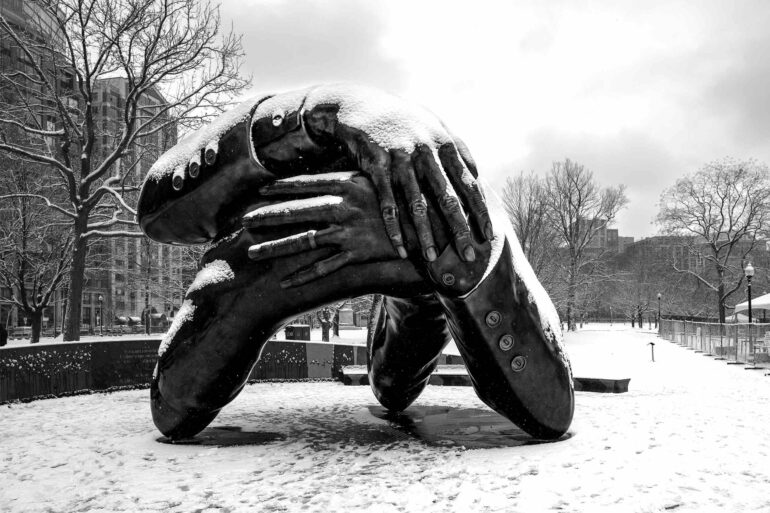 Sculpture in Boston, Massachusetts, USA