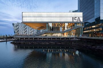 Exterior of the Institute of Contemporary Art in Boston, Massachusetts, USA