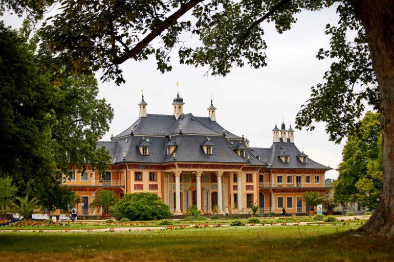 The palatial architecture of Dresden, Germany