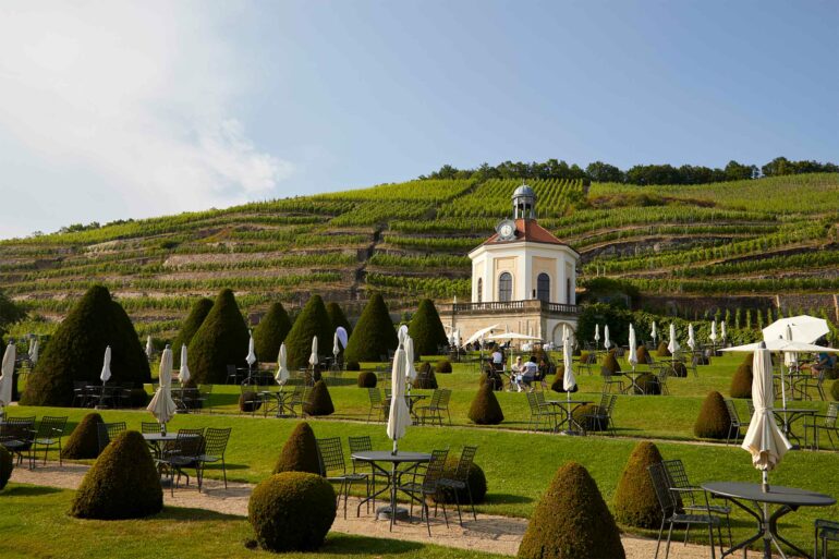 A stately building in the Saxony countryside, Germany