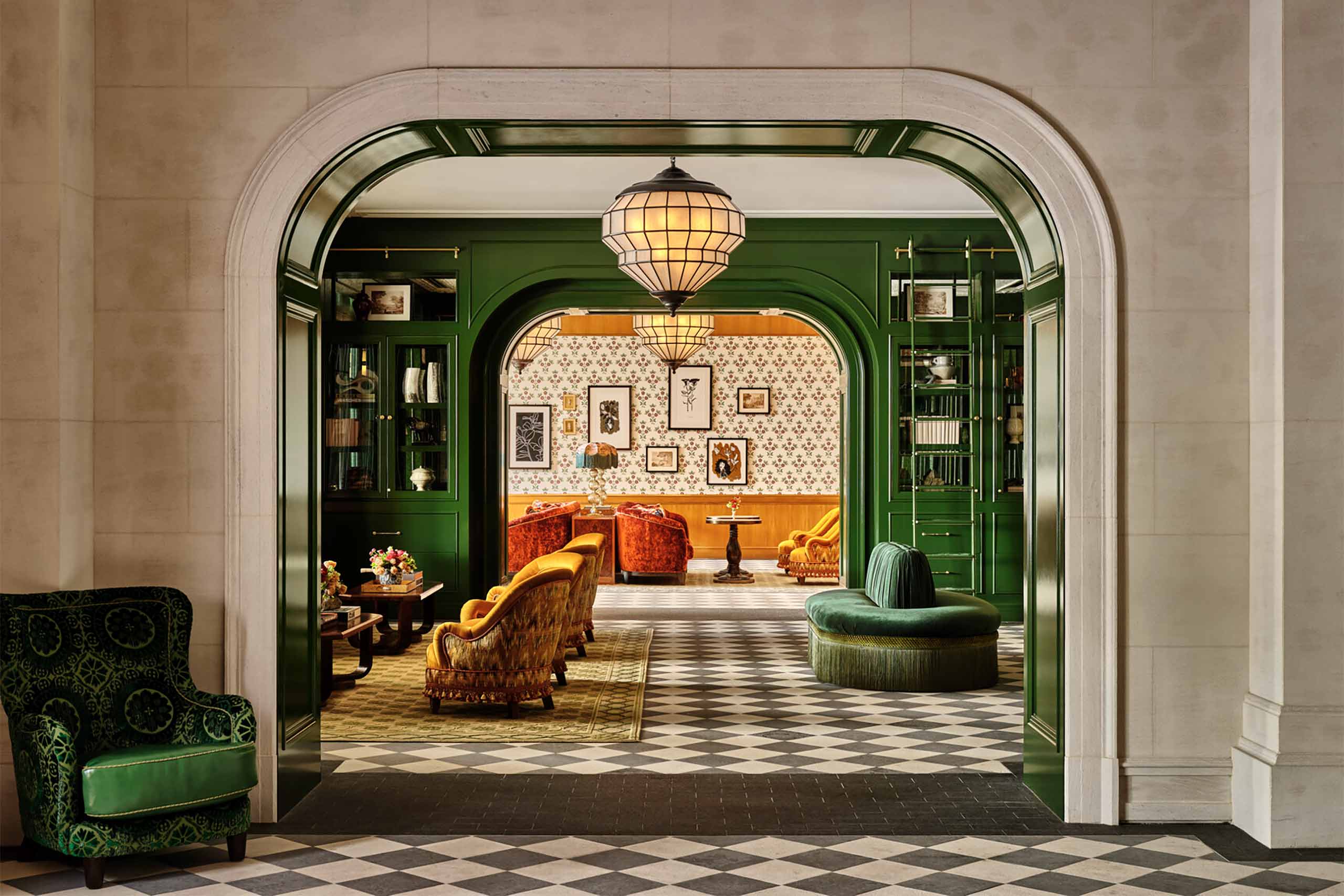 The foyer at Four Seasons Boston, Boston, Massachusetts, USA