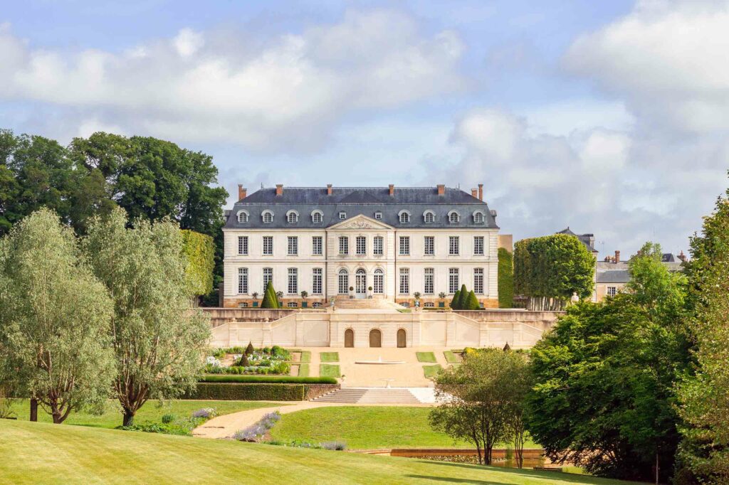 Exterior of the Hotel Château du Grand-Lucê, Pays de la Loire, France, one of the most beautiful homes turned hotels