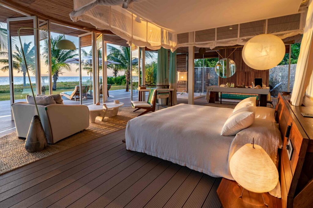 Bedroom at Miavana by Time + Tide, Nosy Ankao, Madagascar