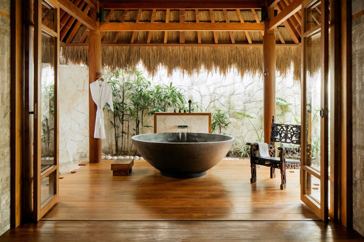 A bathtub at NIHI Sumba, Sumba, Indonesia