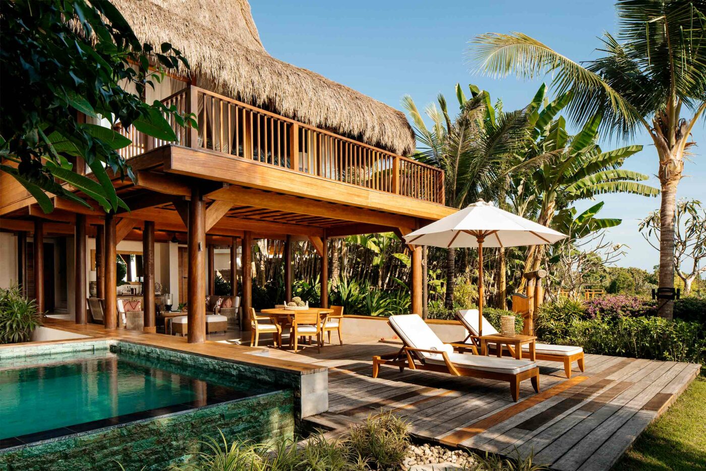 A private pool villa at NIHI Sumba, Sumba, Indonesia