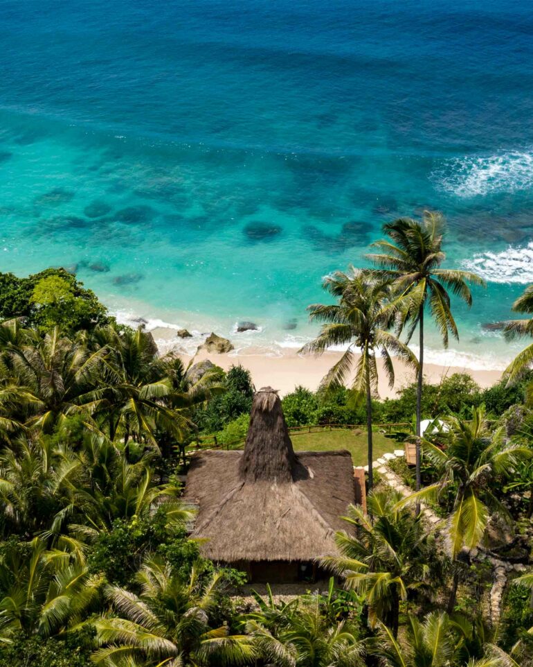 Aerial view of a building at NIHI Sumba, Sumba, Indonesia