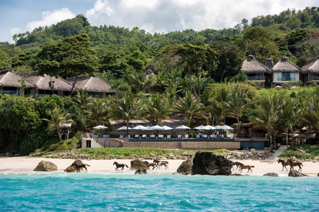 Horses on the beach at NIHI Sumba, Sumba, Indonesia