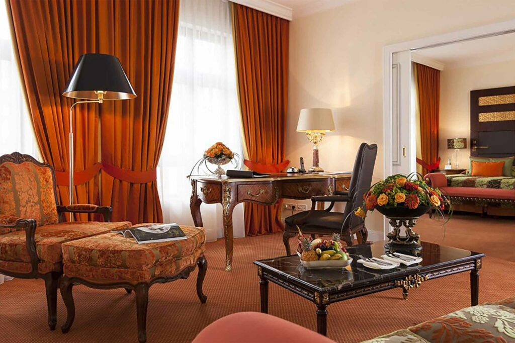 A Suite at the Relais & Châteaux Hotel Bülow Palais, Dresden, Germany