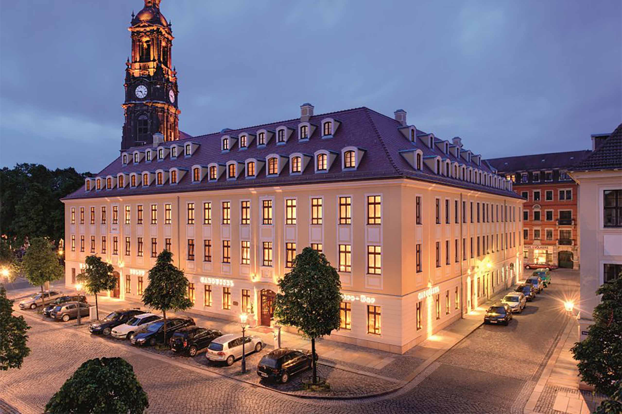 Exterior view of the Relais & Châteaux Hotel Bülow Palais, Dresden, Germany