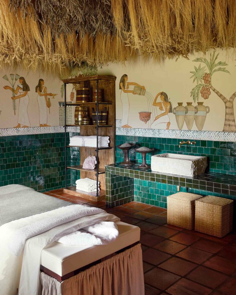 The Egyptian room at Sterrekopje, Franschhoek, South Africa