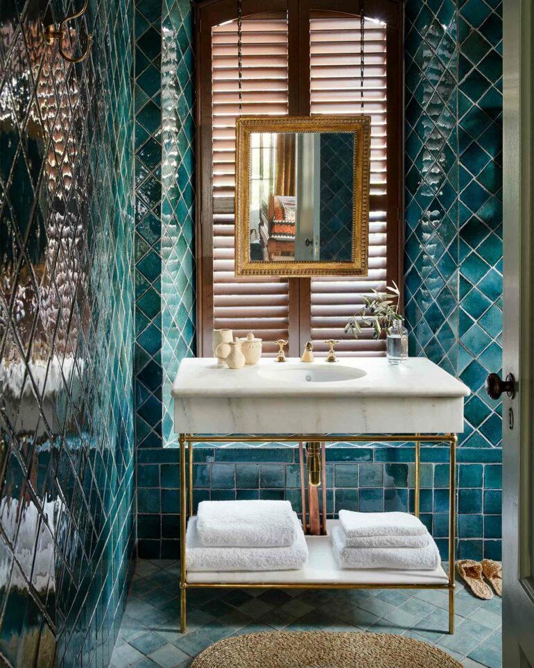 A bathroom at Sterrekopje, Franschhoek, South Africa