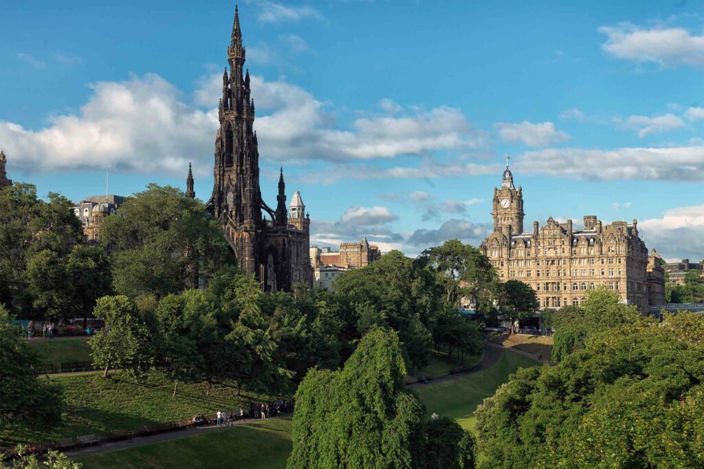 The Balmoral, Edinburgh, Scotland, is part of an itinerary to take Europe by luxury train