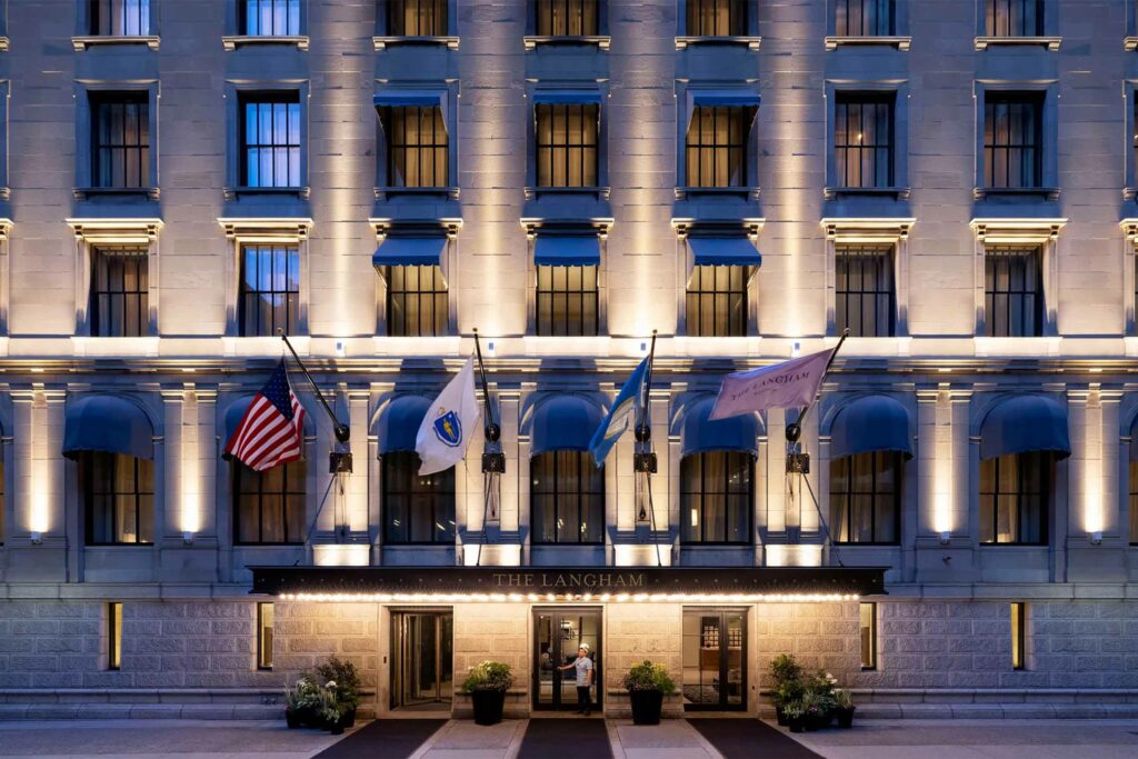 Facade of The Langham, Boston