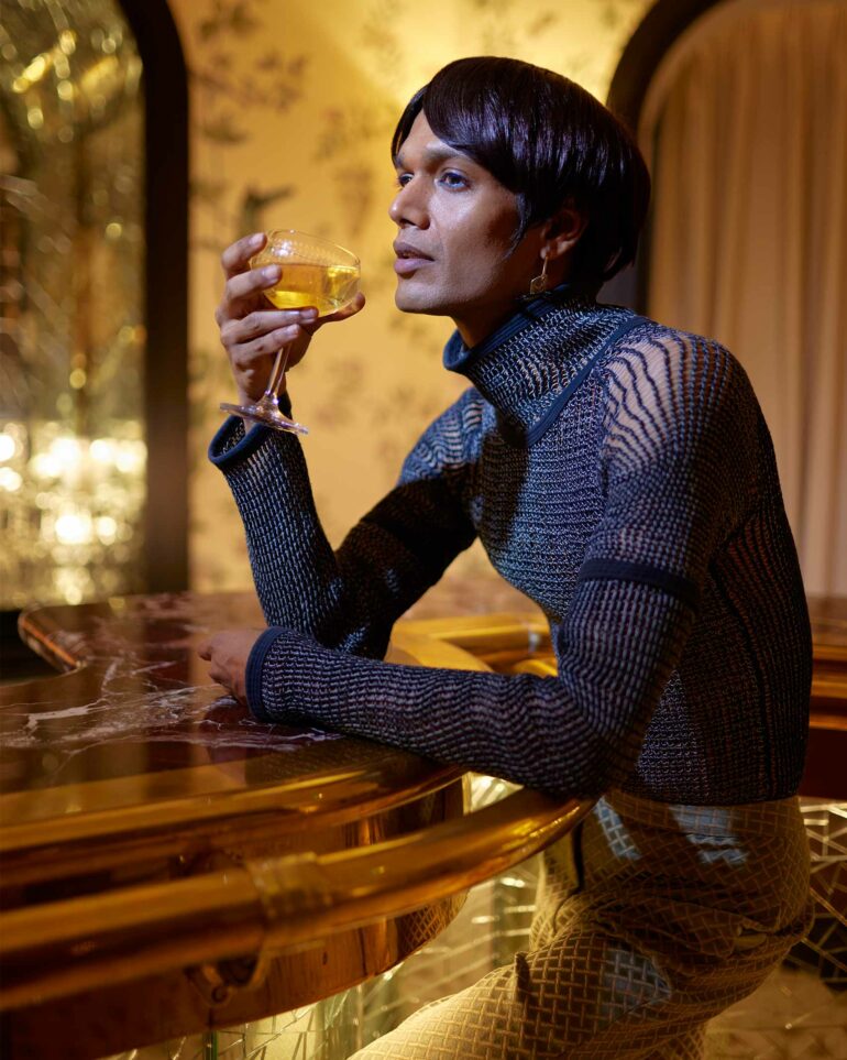 Namal Lanka poses for a picture at l'oscar London, United Kingdom