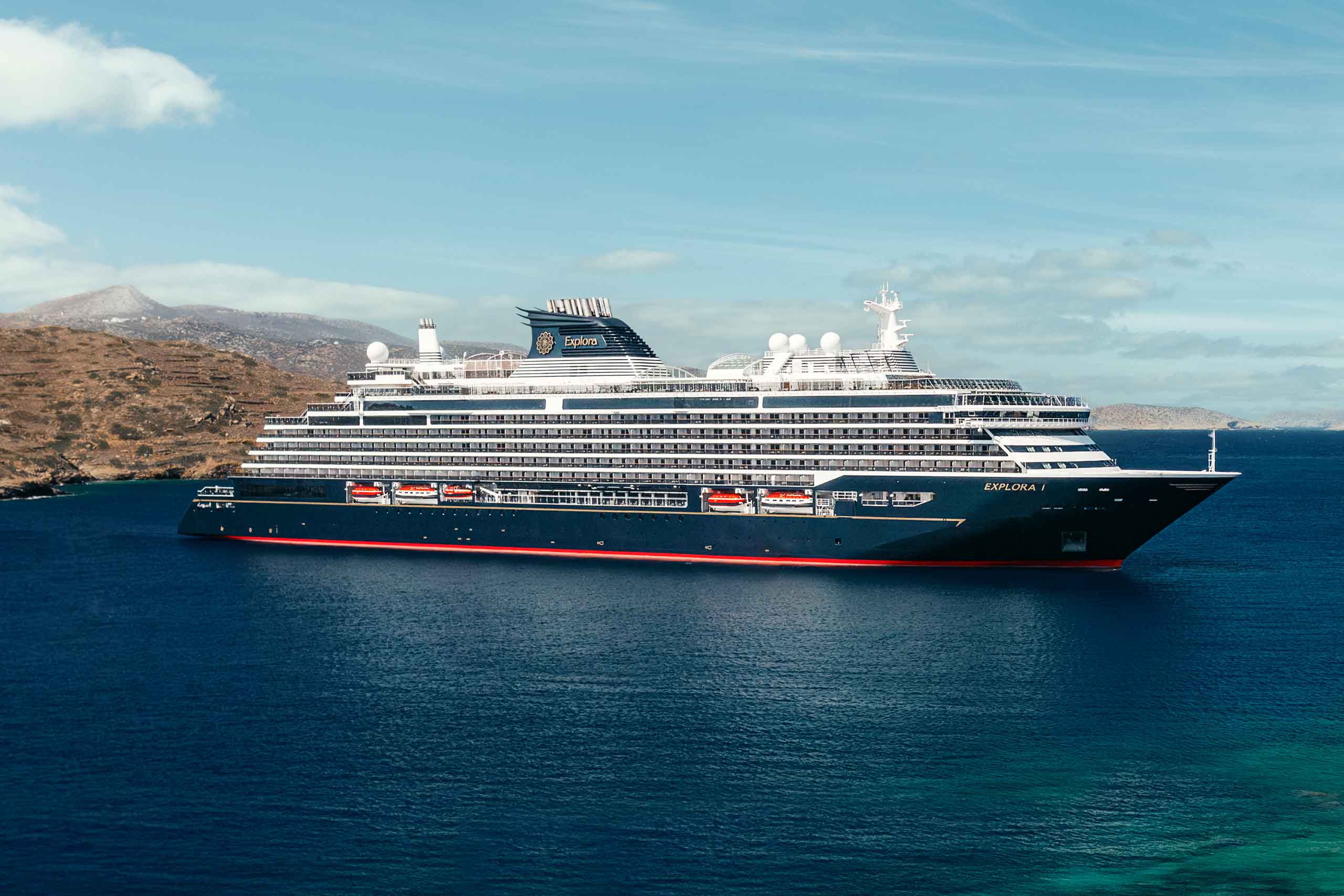 EXPLORA I cruise ship at sea