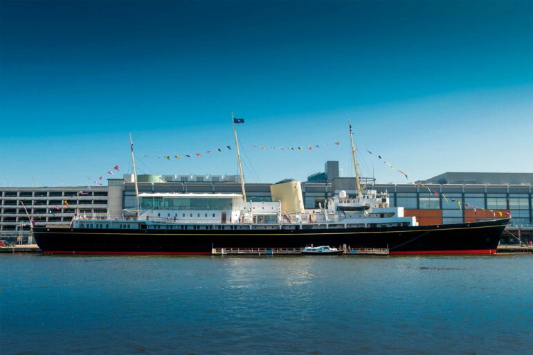 Royal Yacht Britania during a Bespoke Edinburgh tour, Edinburgh, Scotland