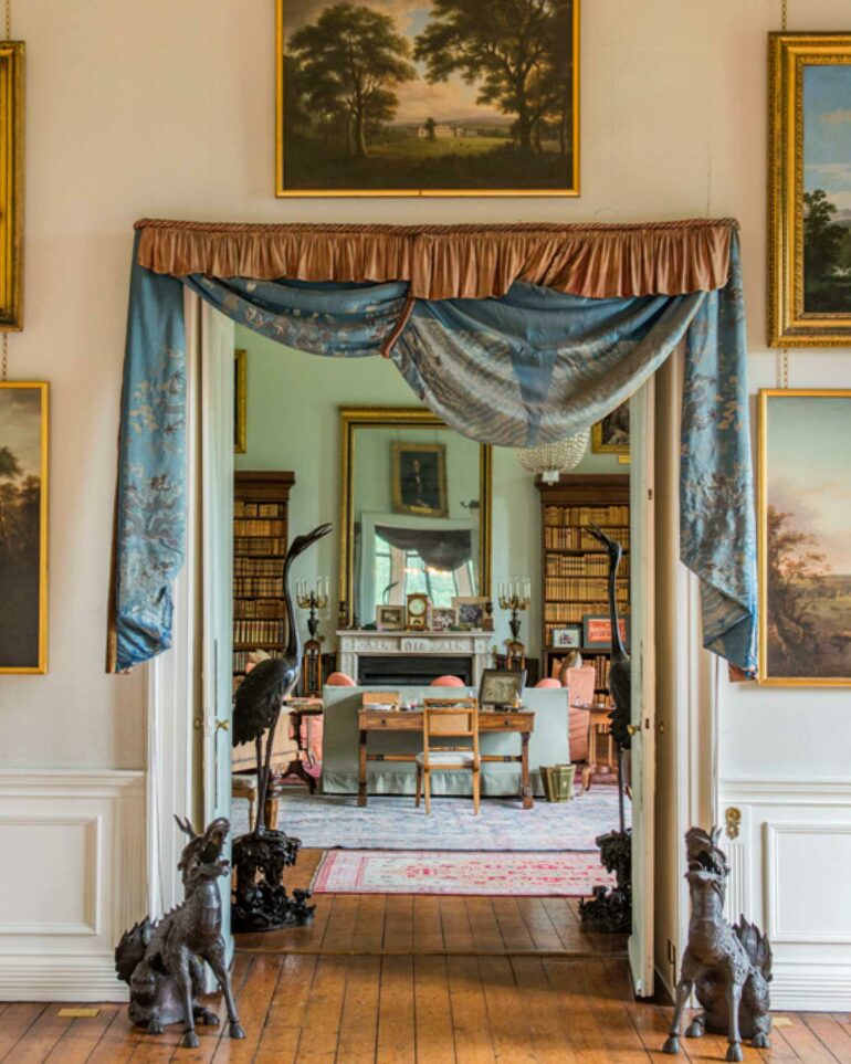 Interiors of Broomhall House, part of a Bespoke Edinburgh tour, Edinburgh, Scotland